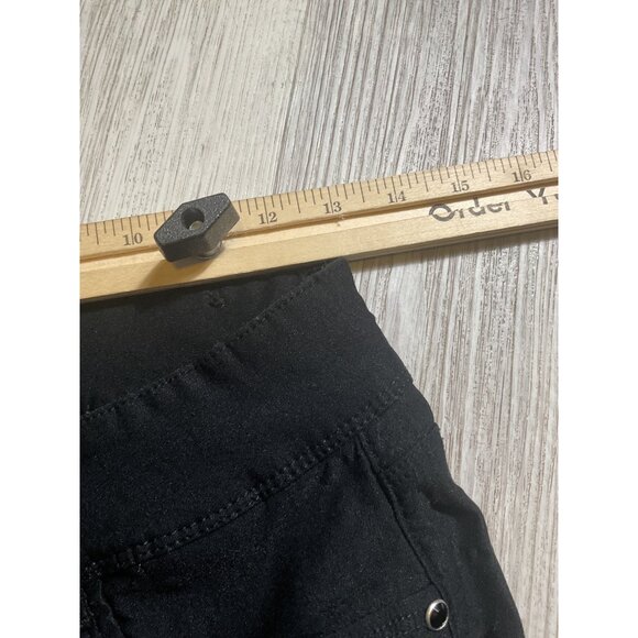 Royalty For You Black Denim Pants Rhinestone Pocket Detail Womens Size 10 - Picture 5 of 11